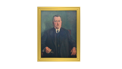 Gemälde mit dem Porträt des Firmengründers Richard Mönninghoff